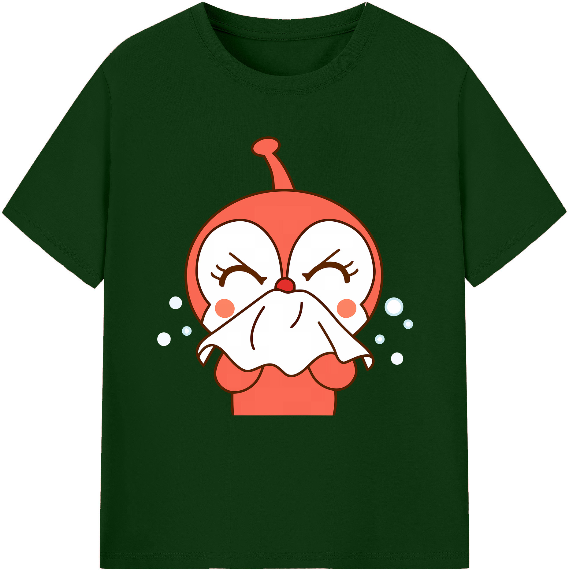 （画像用） アンパンマン Anpanman 綿100％半袖Tシャツ（フロントプリント）